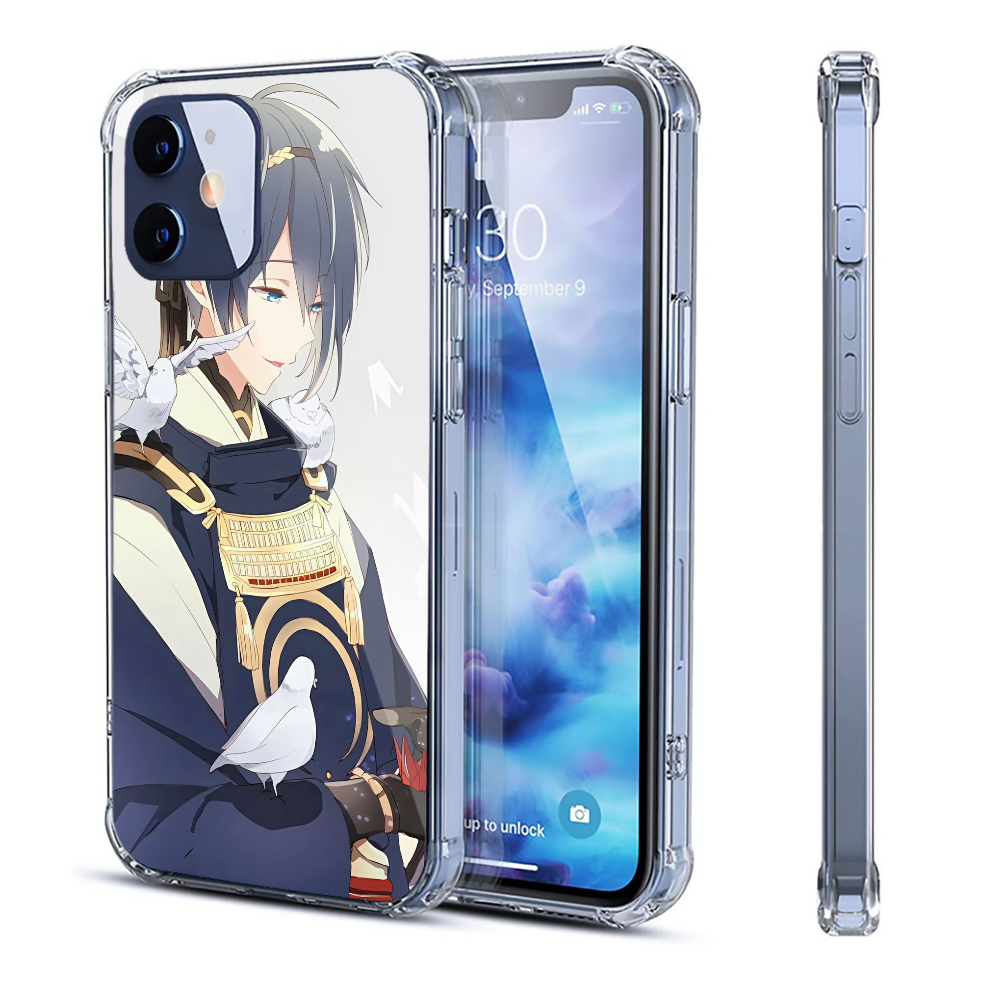 （画像用） 刀剣乱舞 Touken Ranbu 【iPhone 12シリーズ対応】透明スマホケース（クリアソフトケース）